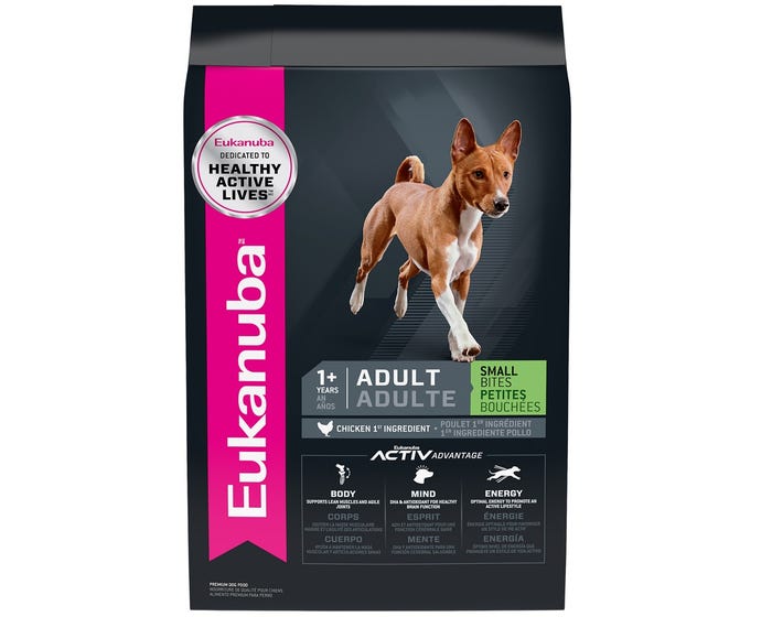 Eukanuba Adult Small Bites Dry Dog Food， 4.5 lb. Bag