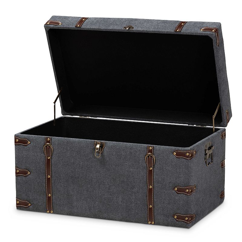 Baxton Studio Palma Storage Ottoman