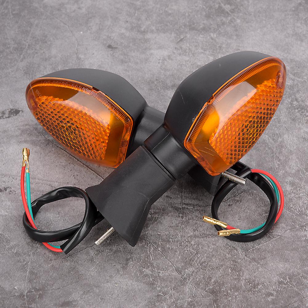 2pcs Motorcycle Led Turn Signal Lamps Lights Fit For Suzuki Gsx-s 1000f 750(yellow )