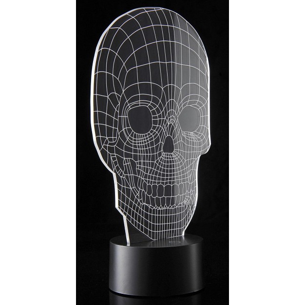 Link 3d Skull Lighting Laser Cut Precision Multi Colored Led Night Light Lamp Great For Bedrooms Dorms Dens Offices And More