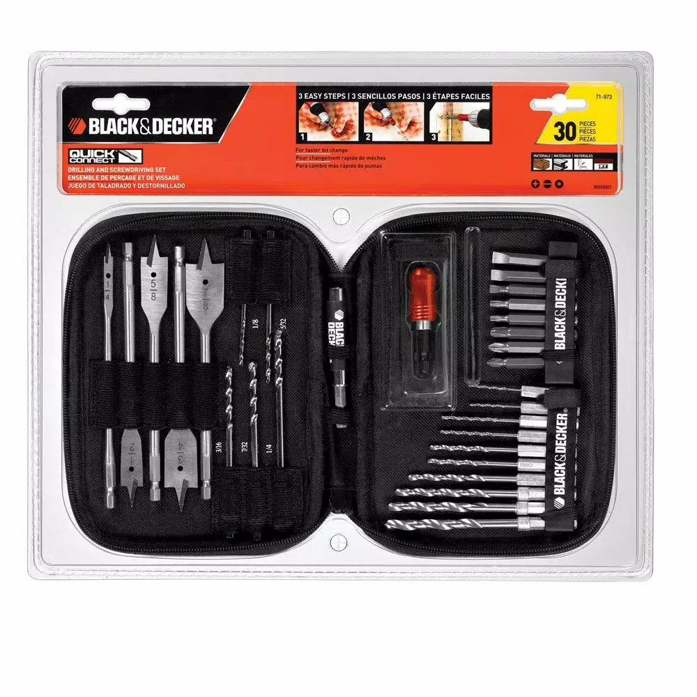 BLACK+DECKER Quick Connect Set (30-Piece) and#8211; XDC Depot