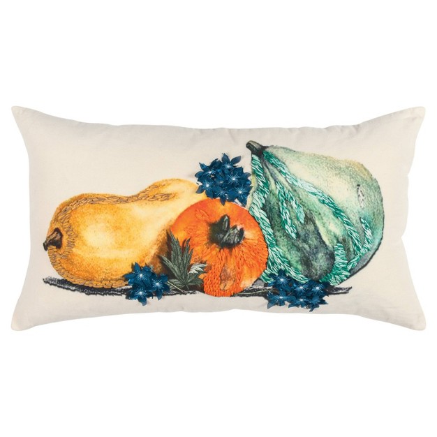 Oversized Gourds Lumbar Throw Pillow Rizzy Home