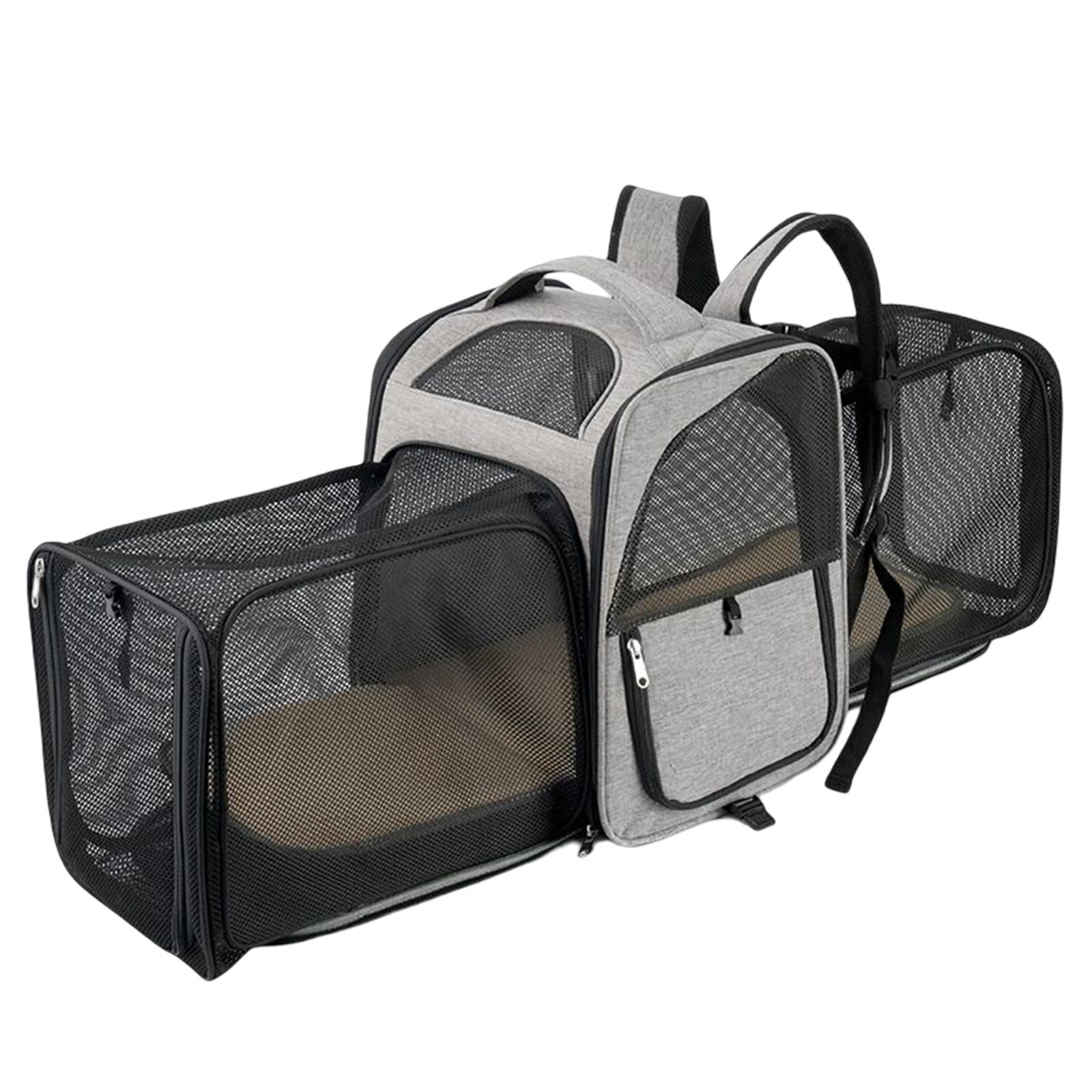 Portable Cat Backpack Expandable Soft Sided Travel Transport Bag Pet Carrier