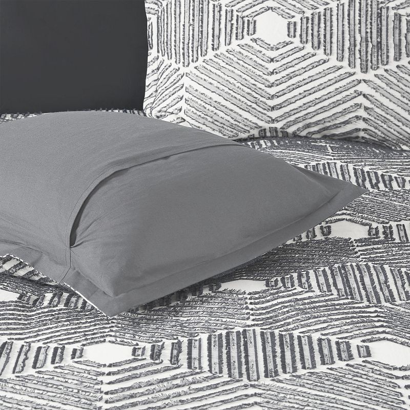 INK+IVY Ellipse Cotton Jacquard Duvet Cover Set with Shams