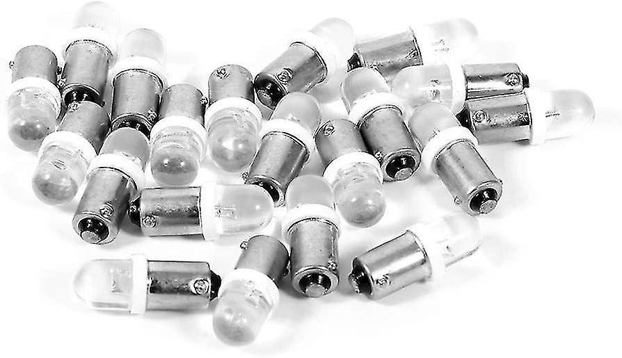 Dashboard Light Bulbs， 20pcs T11 T4w Ba9s H6w 1895 Convex 1led Auto Car Led White Light For Dashboard20pcs)