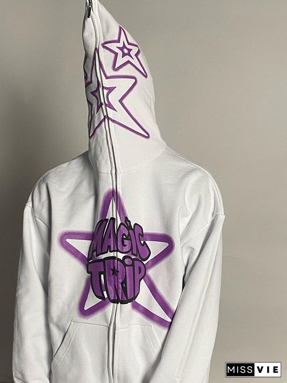 Magic Star Graphic Zip Up Hoodie