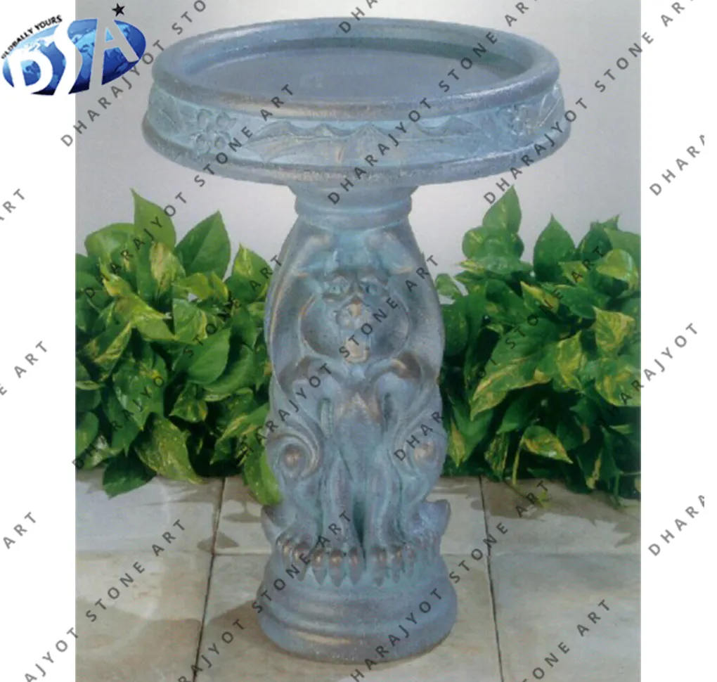 unique black carved granite garden ornament bird bath decor custom marble sandstone and granite natural stone for garden supply