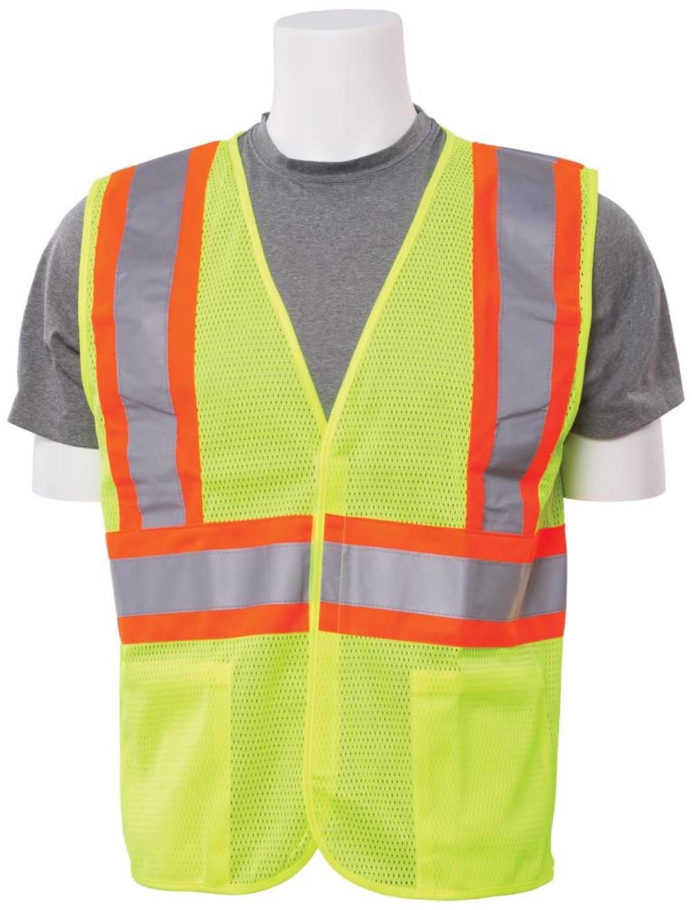 ERB S382 Class 2 Mesh Vest Hi Viz Lime 4X