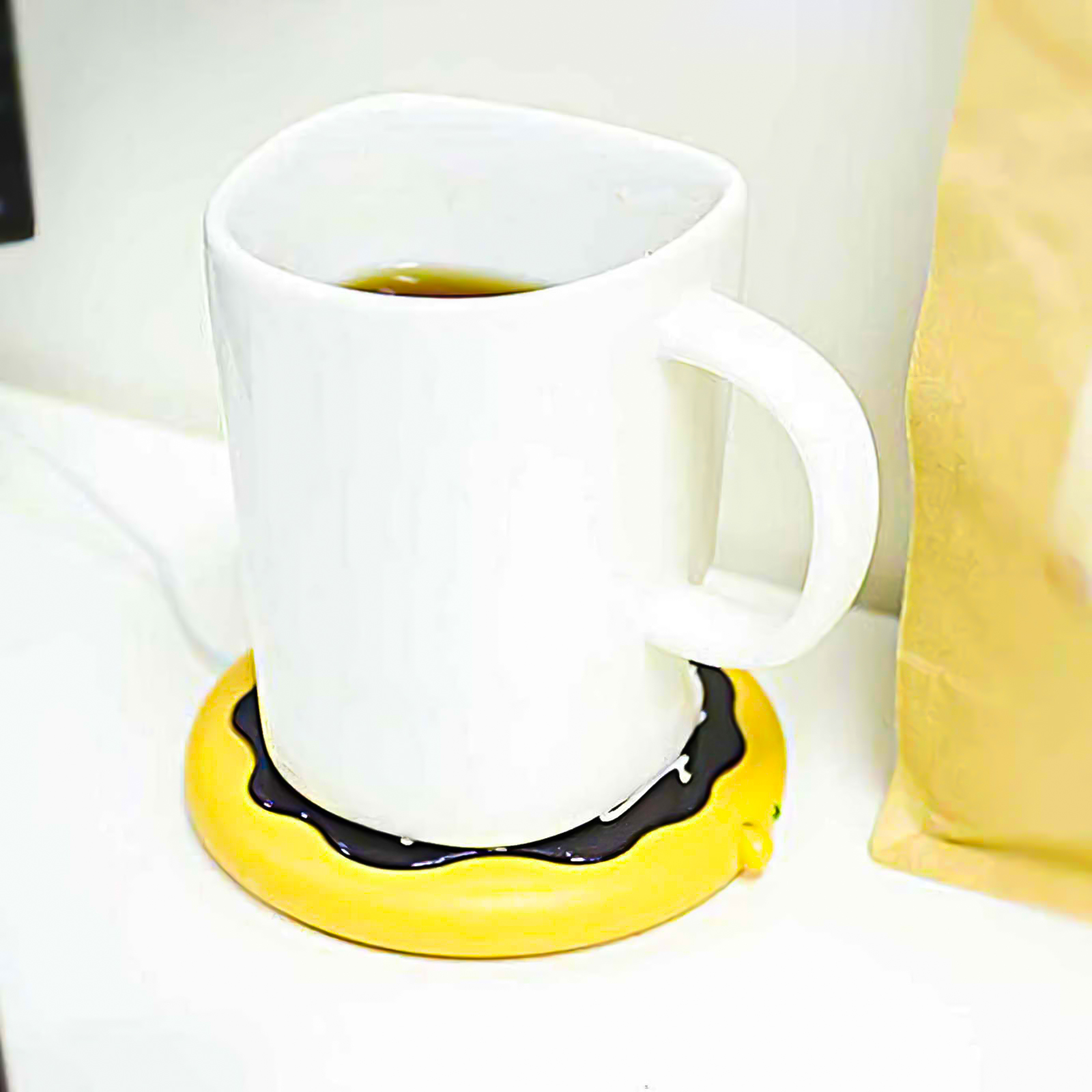 Hi FANCY USB Cup Warmer Coffee Mug Heating Pad Cookie Doughnut Shape Warmer Coaster Electric Cup Heater Coaster Cute Drink Warmer Mat