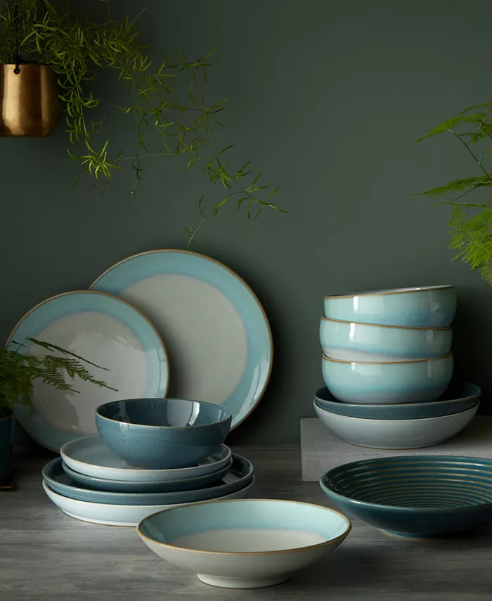 Denby Modus Jade Rice Bowl Set of 4 Service for 4