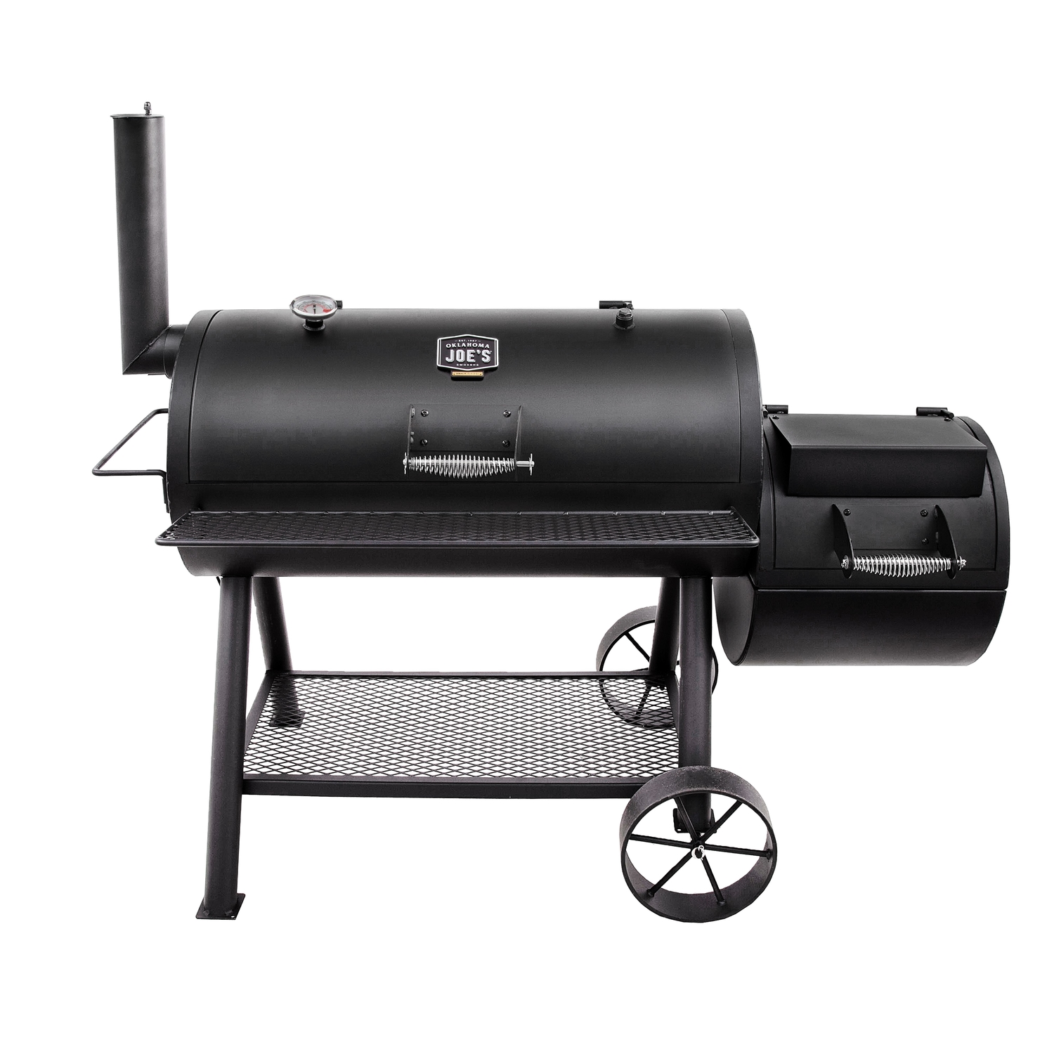 Oklahoma Joes Longhorn Charcoal/Wood Offset Smoker Black