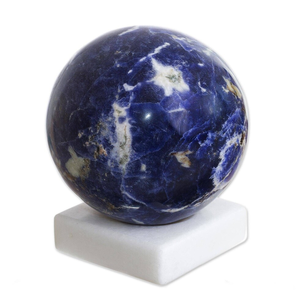 Handmade Blue World Sodalite Gemstone Figurine (Peru)   3.1\