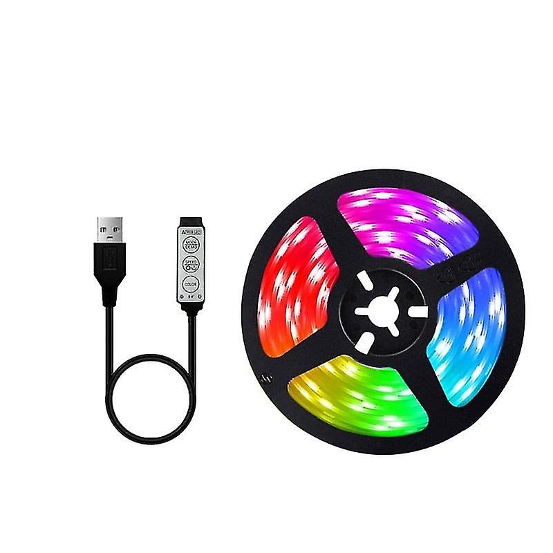 Bluetooth Usb Led Strip Lights Rgb Smd 5v Led Lights Flexible 1-5m Lamp Tape Ribbon Rgb Tv Desktop Screen Backlight Diode Tape