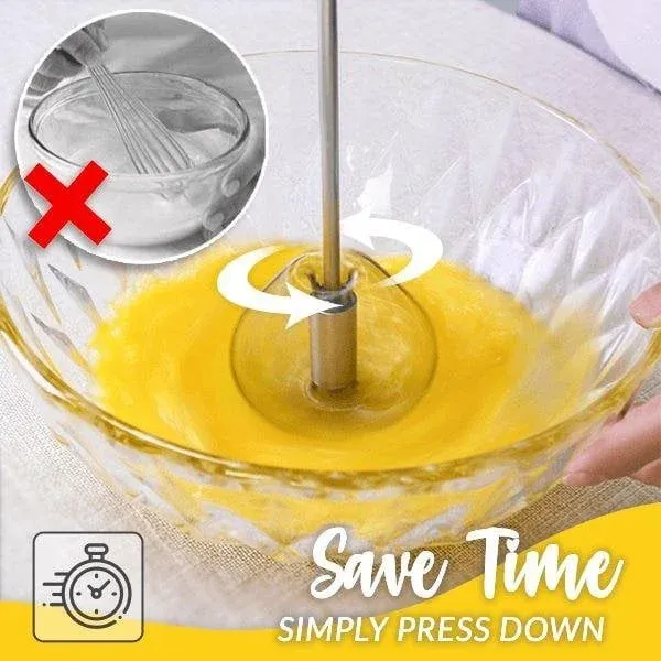 🔥BIG SALE - 49% OFF🔥Stainless Steel Semi-Automatic Whisk - BUY 2