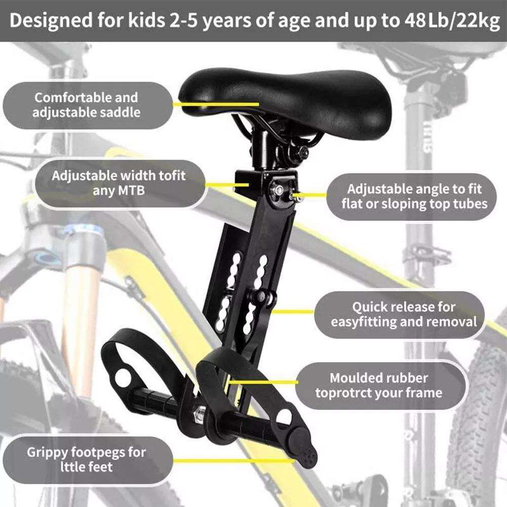 Beam Installation Child Bicycle Seat Saddle Cycle Child Bike Seat