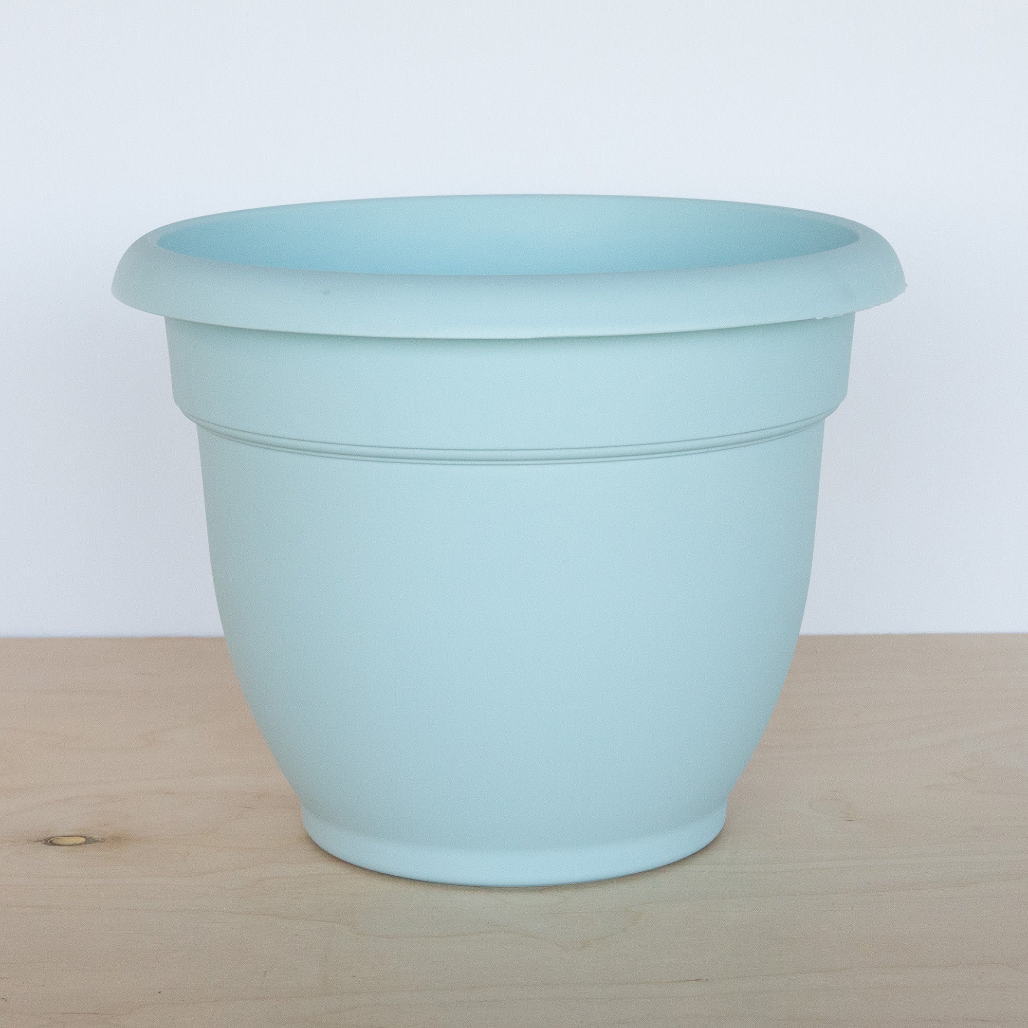 Bloem Ariana Self Watering Planter: 16" - Misty Blue - Durable Resin Pot, For Indoor and Outdoor Use, Self Watering Disk Included, Gardening, 6 Gallon Capacity