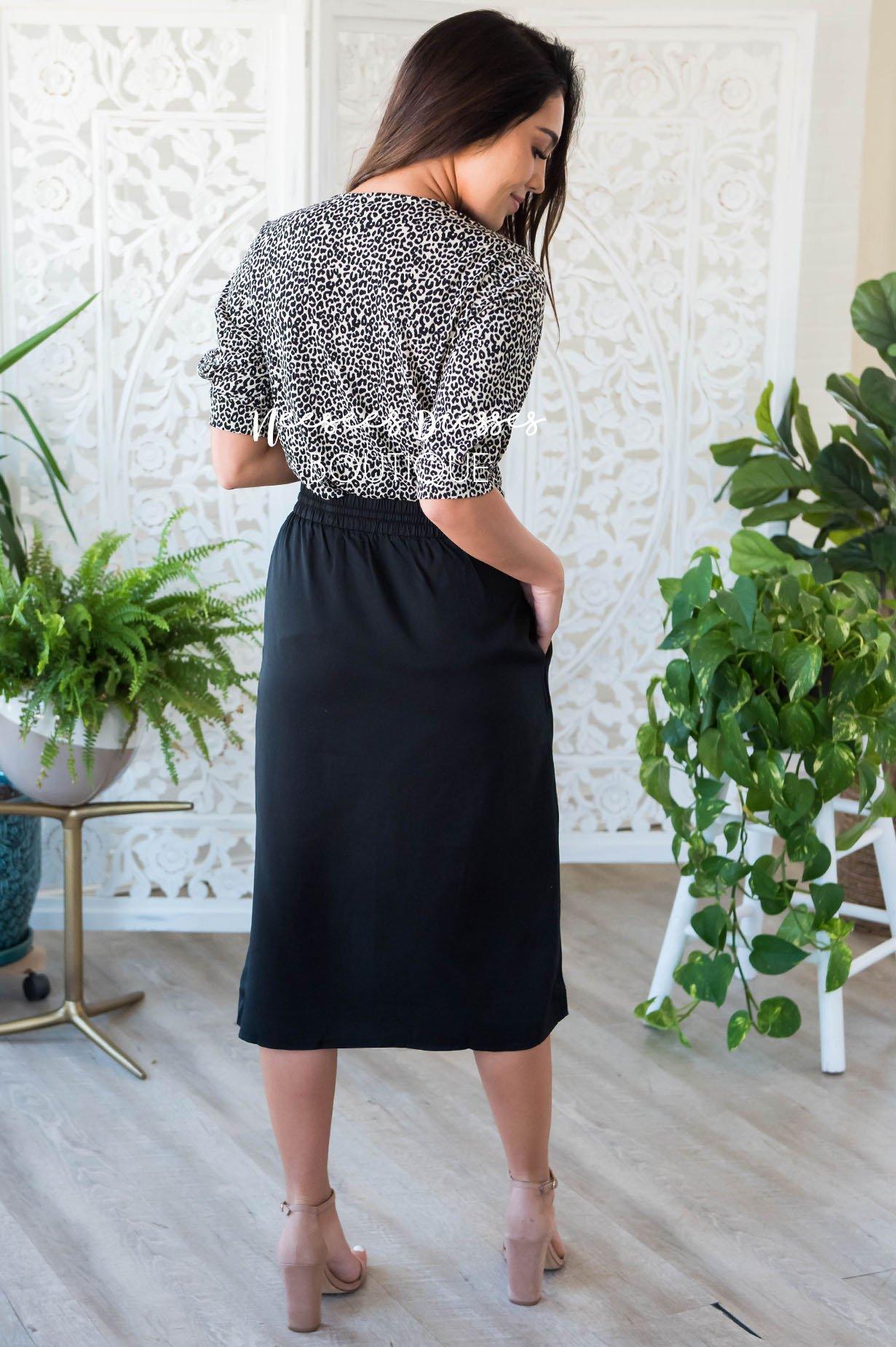 Full of Joy Button Detail Skirt