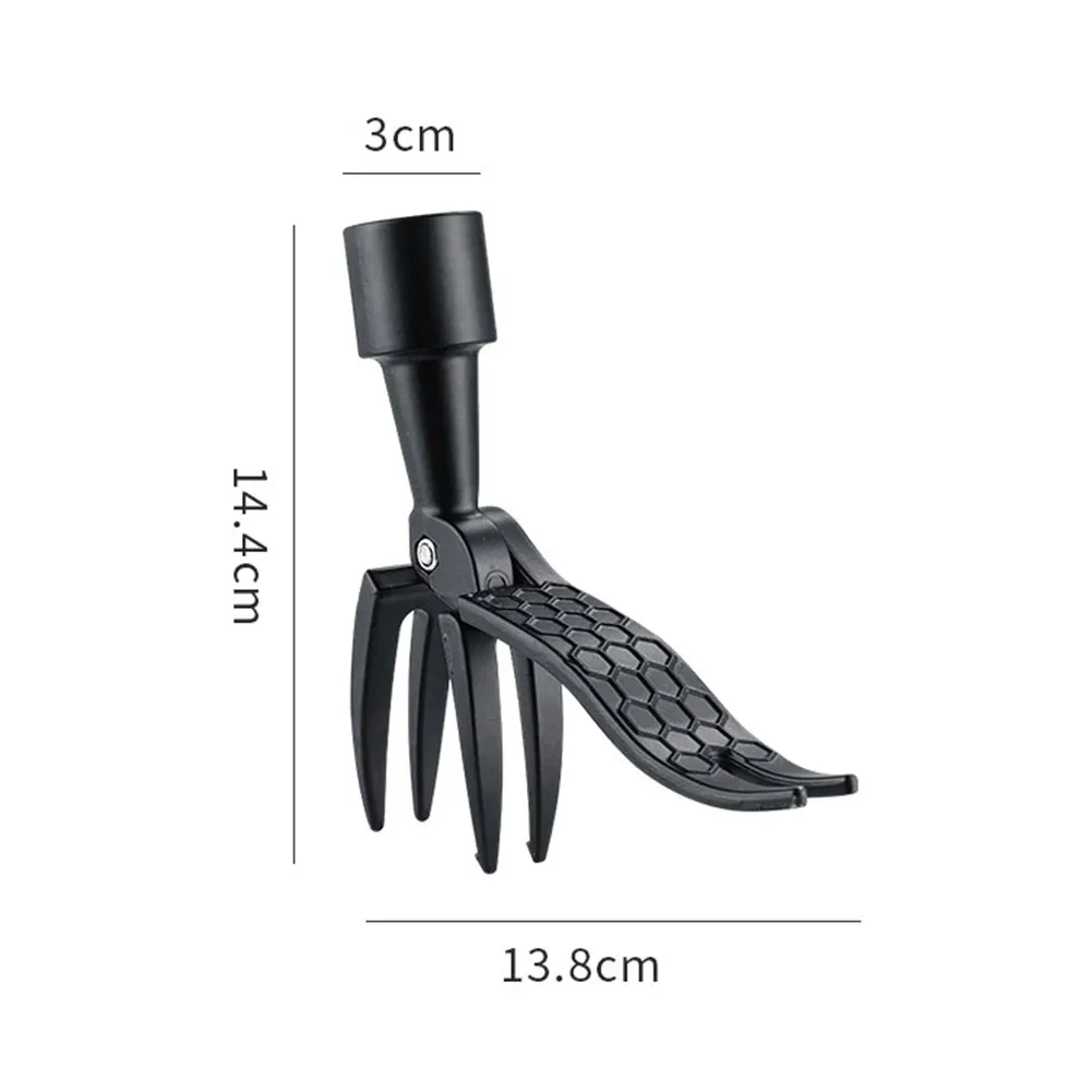 Stand Up Weed Puller Tool Gardening Hand Tools Detachable Weed Puller with 4 Claws for Garden