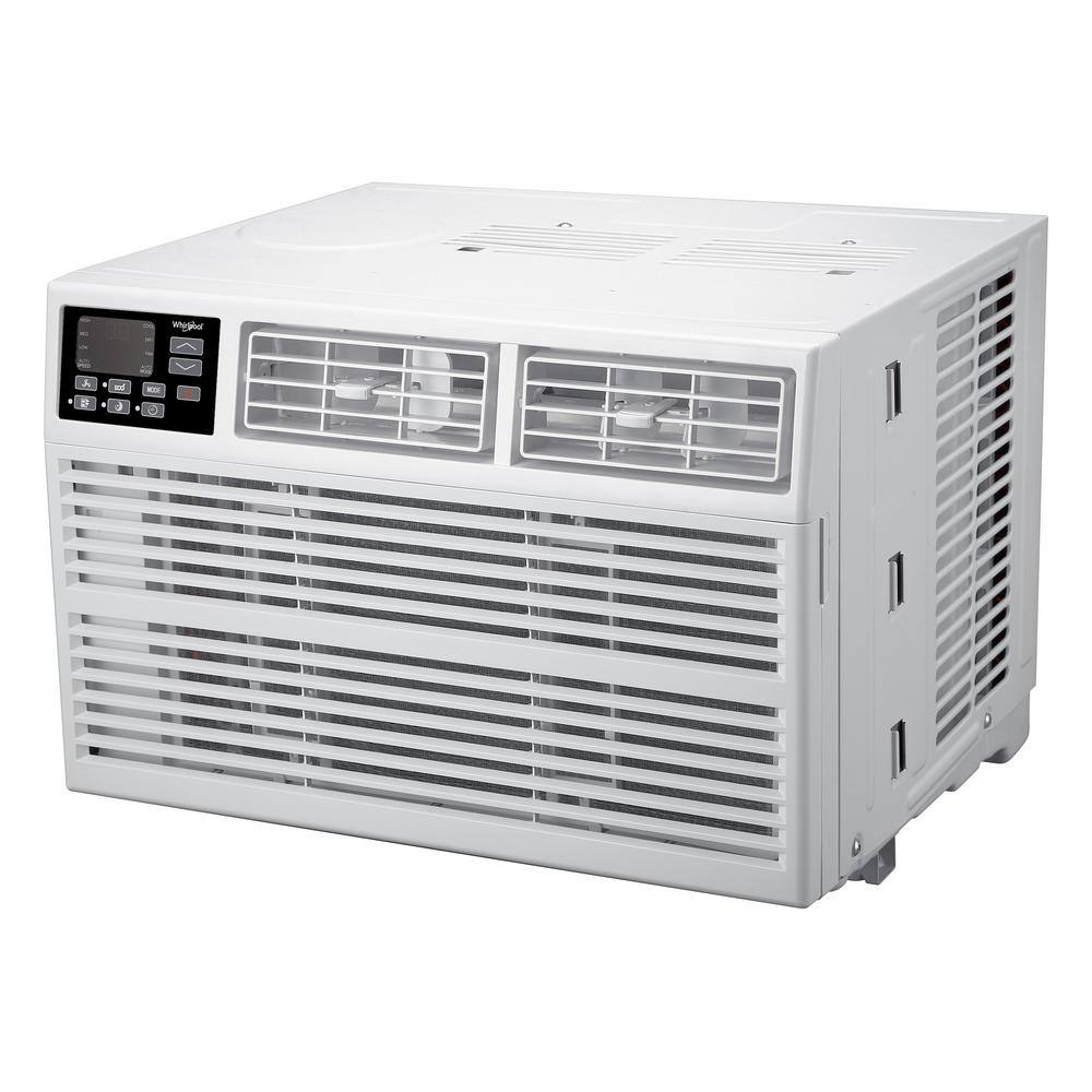 Whirlpool Energy Star 10000 BTU 115-Volt Window-Mounted Air Conditioner w Remote Control AC for Rooms up to 450 sq. ft. Timer WHAW101CW