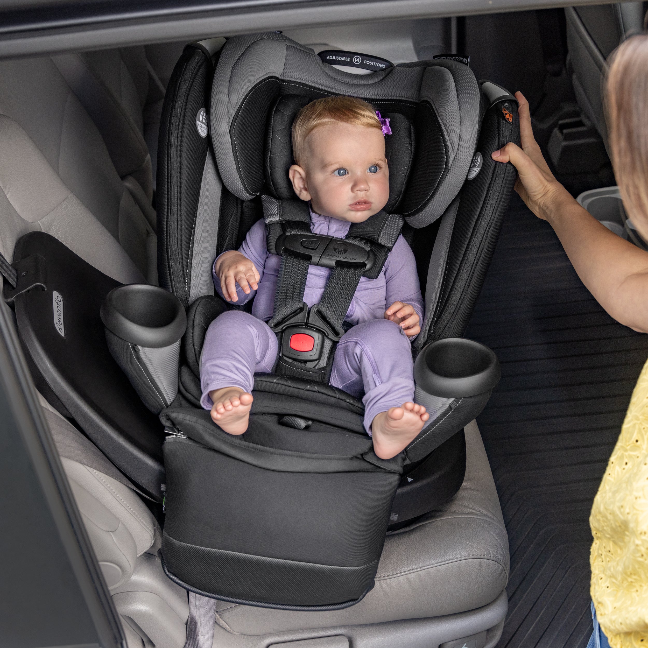 Revolve360 Extend Rotational All-in-One Convertible Car Seat with Quick Clean Cover