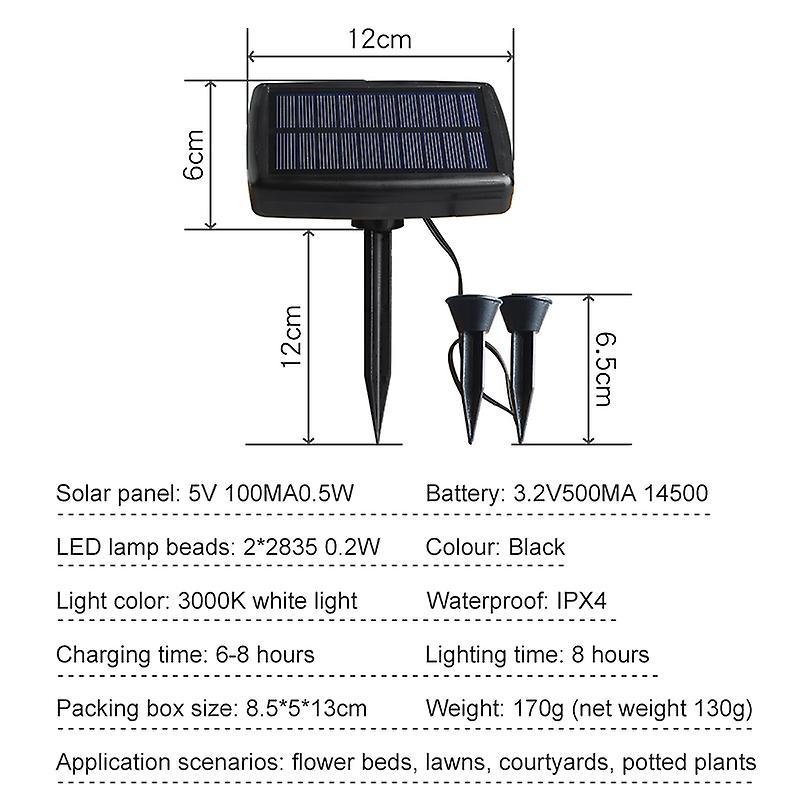 1-to-10 Led Solar Outdoor Lamp Ipx4 Waterproof Solar Light Garden Decoration Lamp Night Lamp For Garden Street Courtyard Lawn