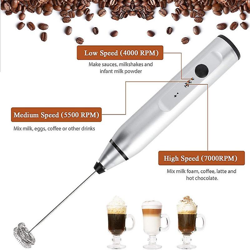 Wireless Milk Frothers Electric Handheld Blender With Usb Electrical Mini Coffee Maker Whisk Mixer For Coffee Cappuccino Cream