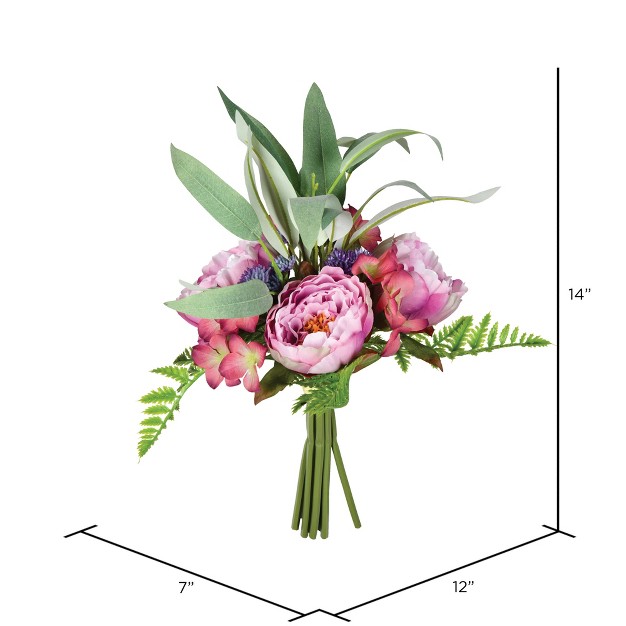 Vickerman Artificial Peony Bouquet