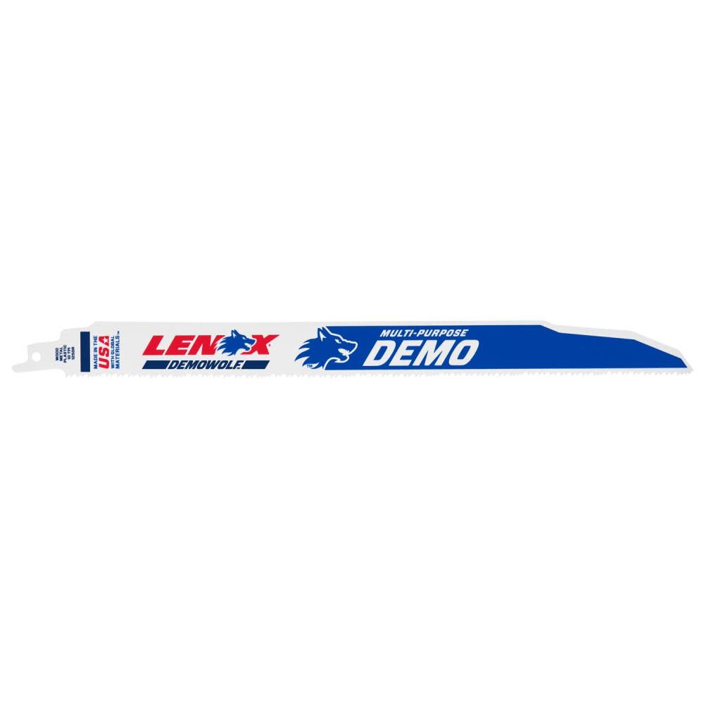 LENOX 12 10 TPI DEMOWOLF Reciprocating Saw Blade 25pk