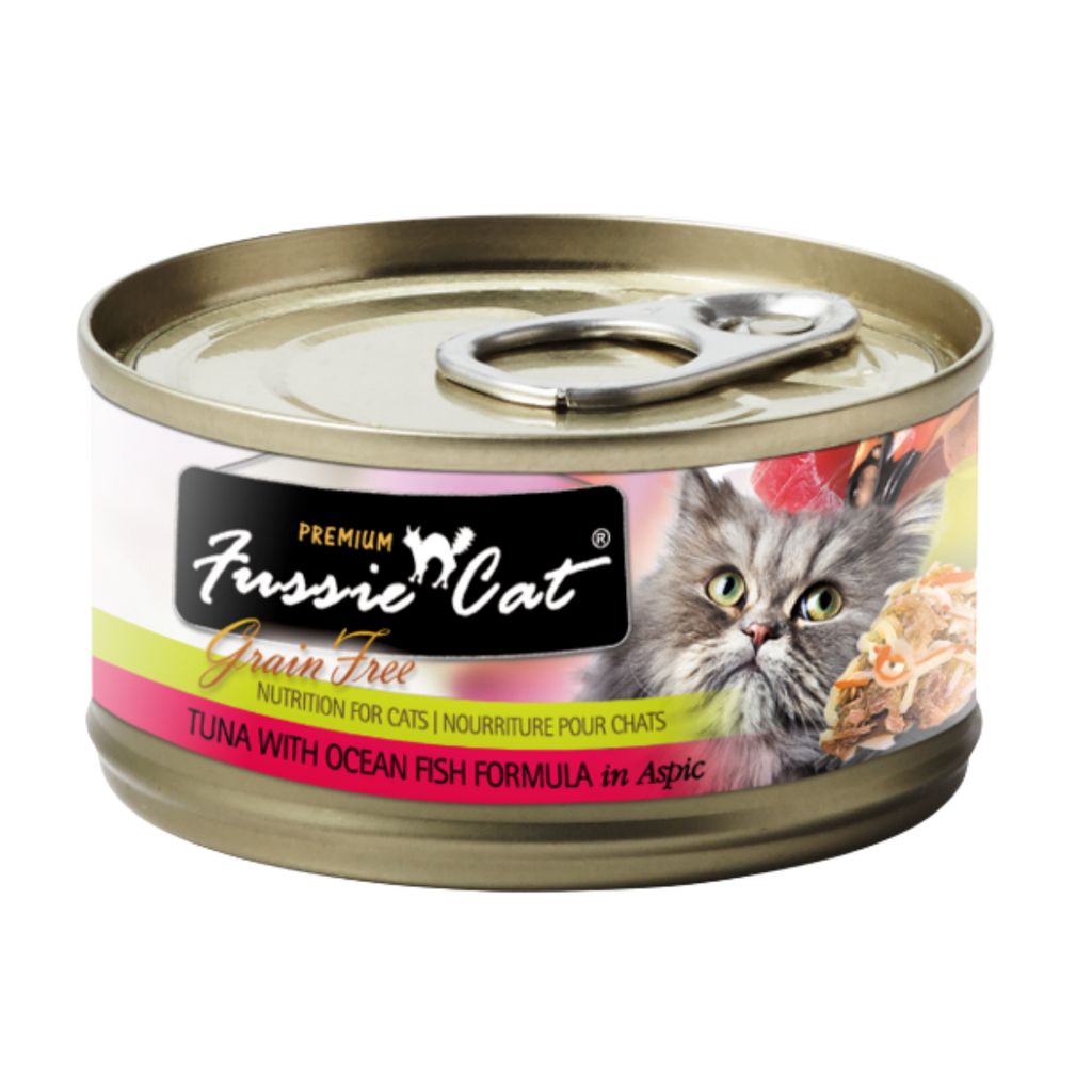 Fussie Cat Premium Tuna with Ocean Fish Formula in Aspic Canned Cat Fo