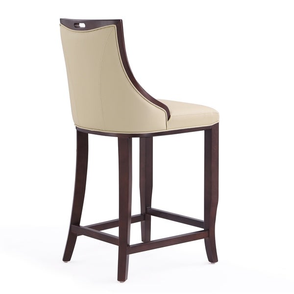 Emperor Upholstered Wood Bar Stool