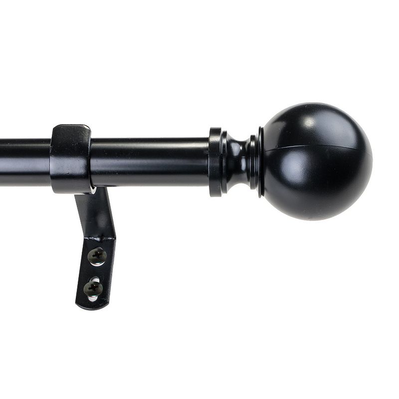 Decopolitan Ball Adjustable 1 Curtain Rod Set