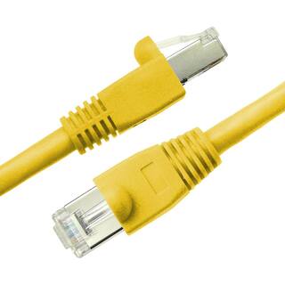 NTW 25 ft. Cat6a Snagless Shielded (STP) Network Patch Cable Yellow 345-S6A-025YL