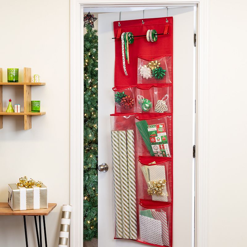 Honey-Can-Do Over-The-Door Holiday Gift Wrap Organizer