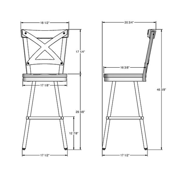 Amisco Jasper Swivel Counter and Bar Stool with Distressed Wood Seat