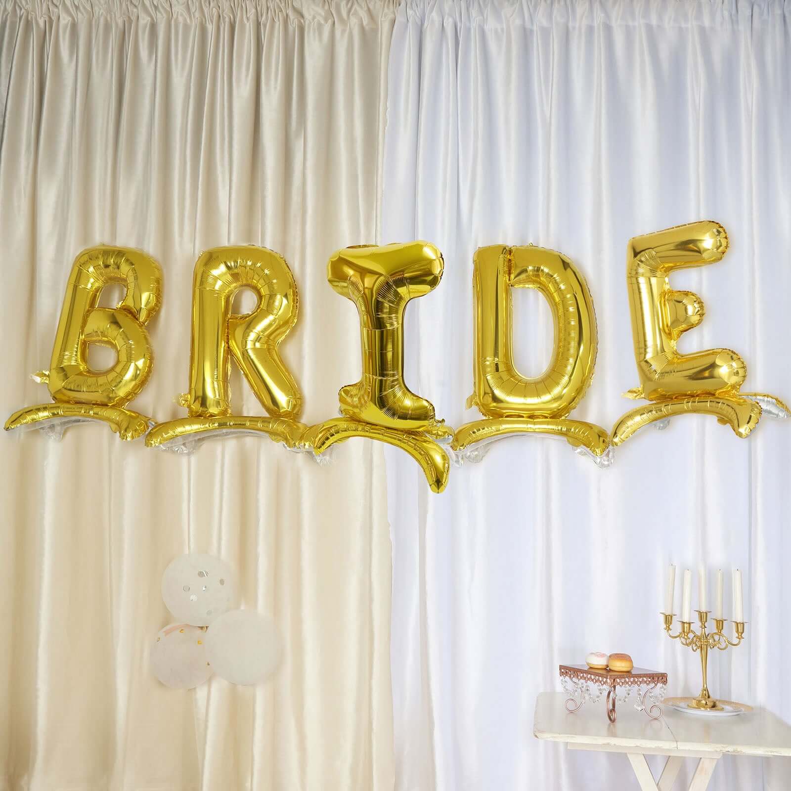 Gold Self Standing Helium/Air Mylar Foil Letter and Number Balloons 27