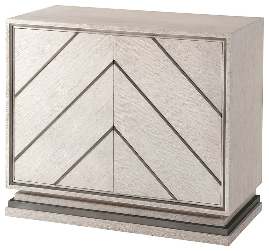 Modern Chevron Cabinet Light   Transitional   Accent Chests And Cabinets   by English Georgian America  Houzz