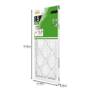 HDX 12 in. x 18 in. x 1 in. Standard Pleated Air Filter FPR 5 HDX1P5-011218