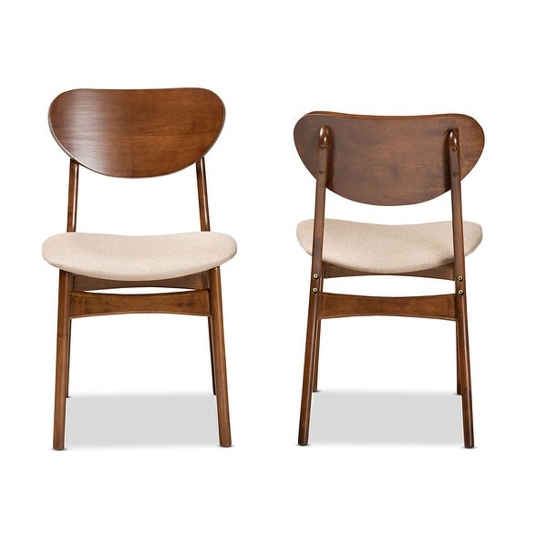 Katya Mid-Century Modern 2-Piece Dining Chair Set