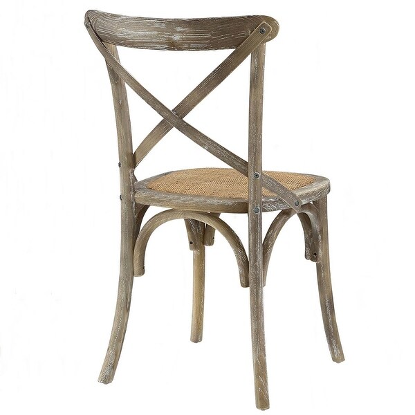 Winston Country Style Cross Back Grey Dining Chair