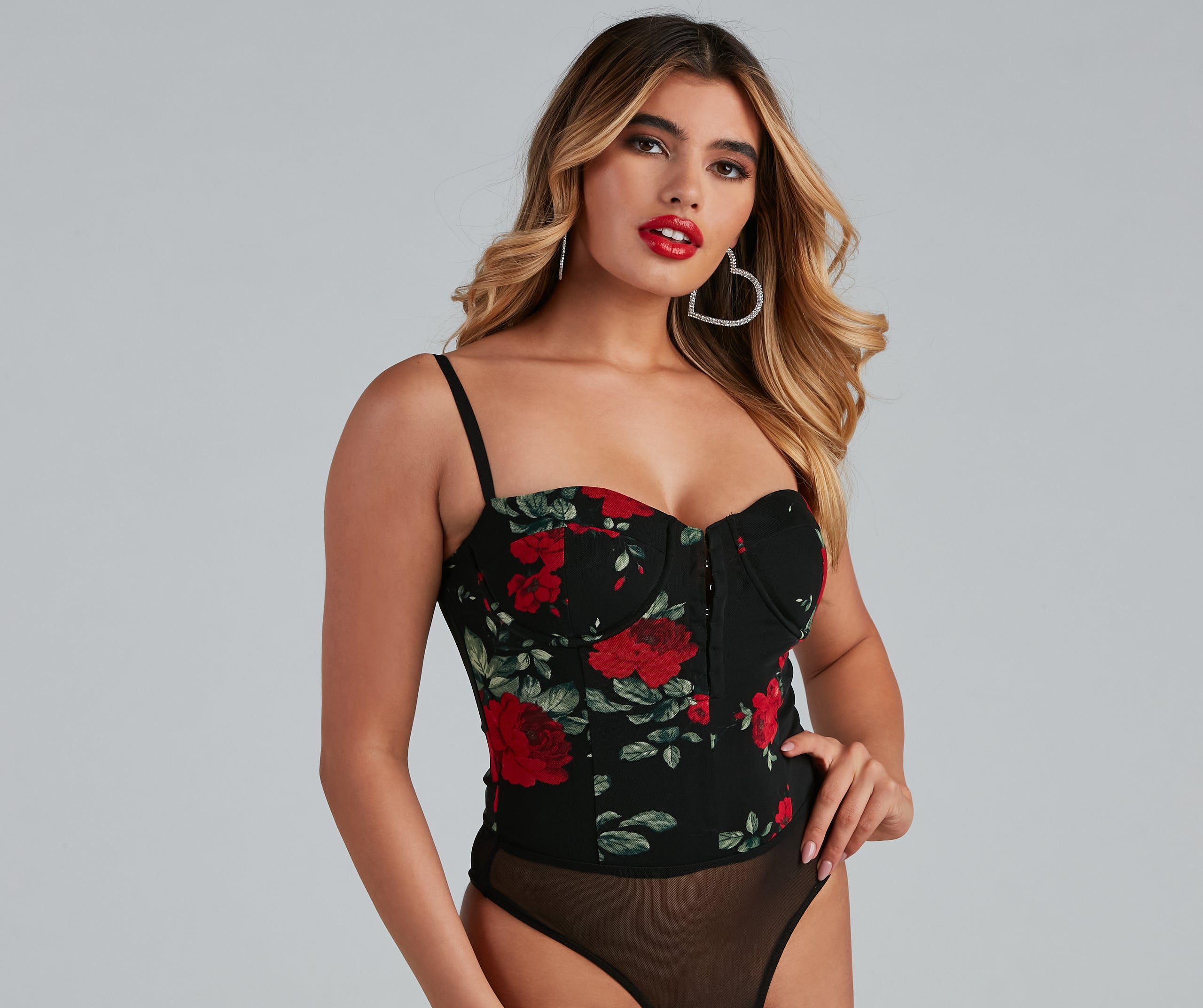 Fall In Love With Floral Bodysuit