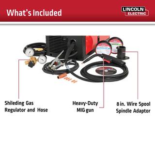 Lincoln Electric Weld-Pak 140 Amp MIG and Flux-Core Wire Feed Welder 115V Aluminum Welder with Spool Gun sold separately K2514-1