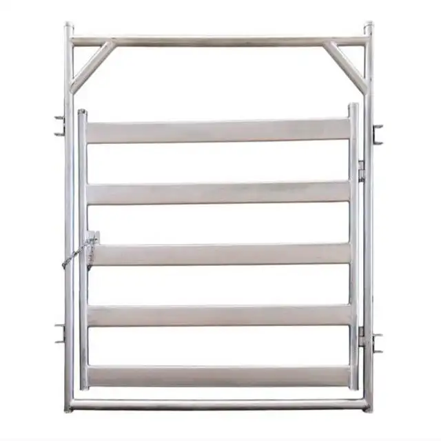 Factory supply pvc security cattle corral panels for farm of cattle fence/Livestock Metal Cattle Fence With Fence Pane