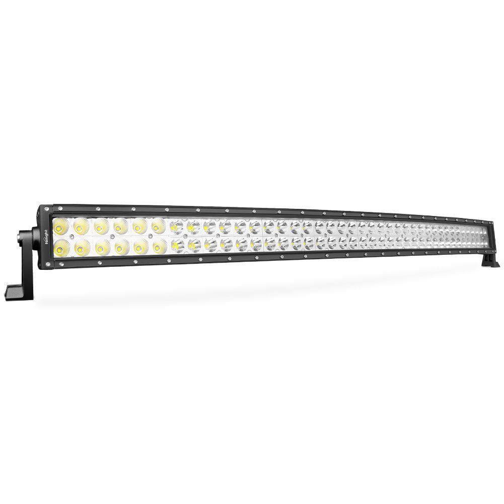 Nilight LED Light Bar 42Inch 240W Curved LED Work Light Spot Flood Combo LED Lights Led Bar Driving Fog Lights Jeep Off Road Lights， 2 Years Warranty