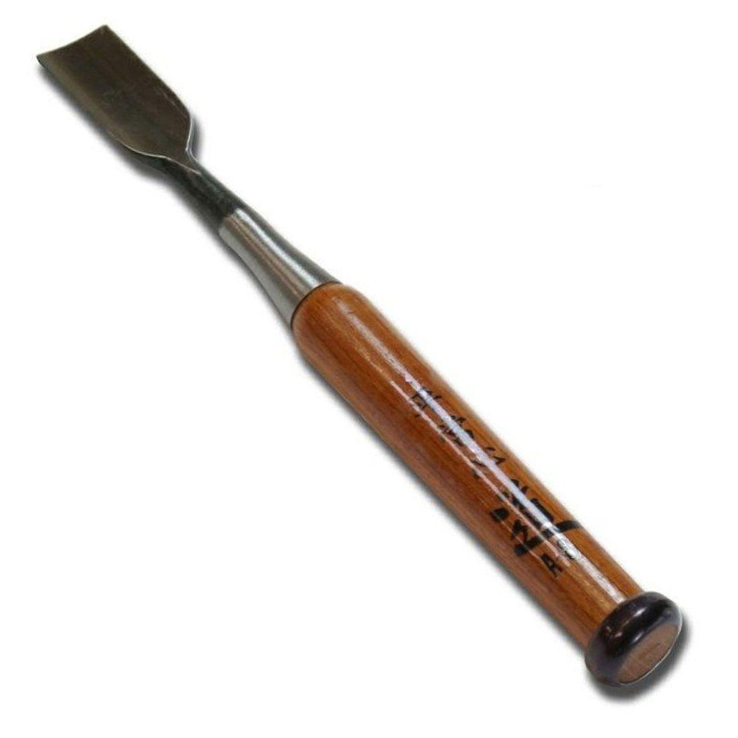 Michihamono Wood Carving Tool Large 18mm Heavy Duty Straight Woodcarving A6 Socket U Gouge， to Carve Round Channels in Woodworking