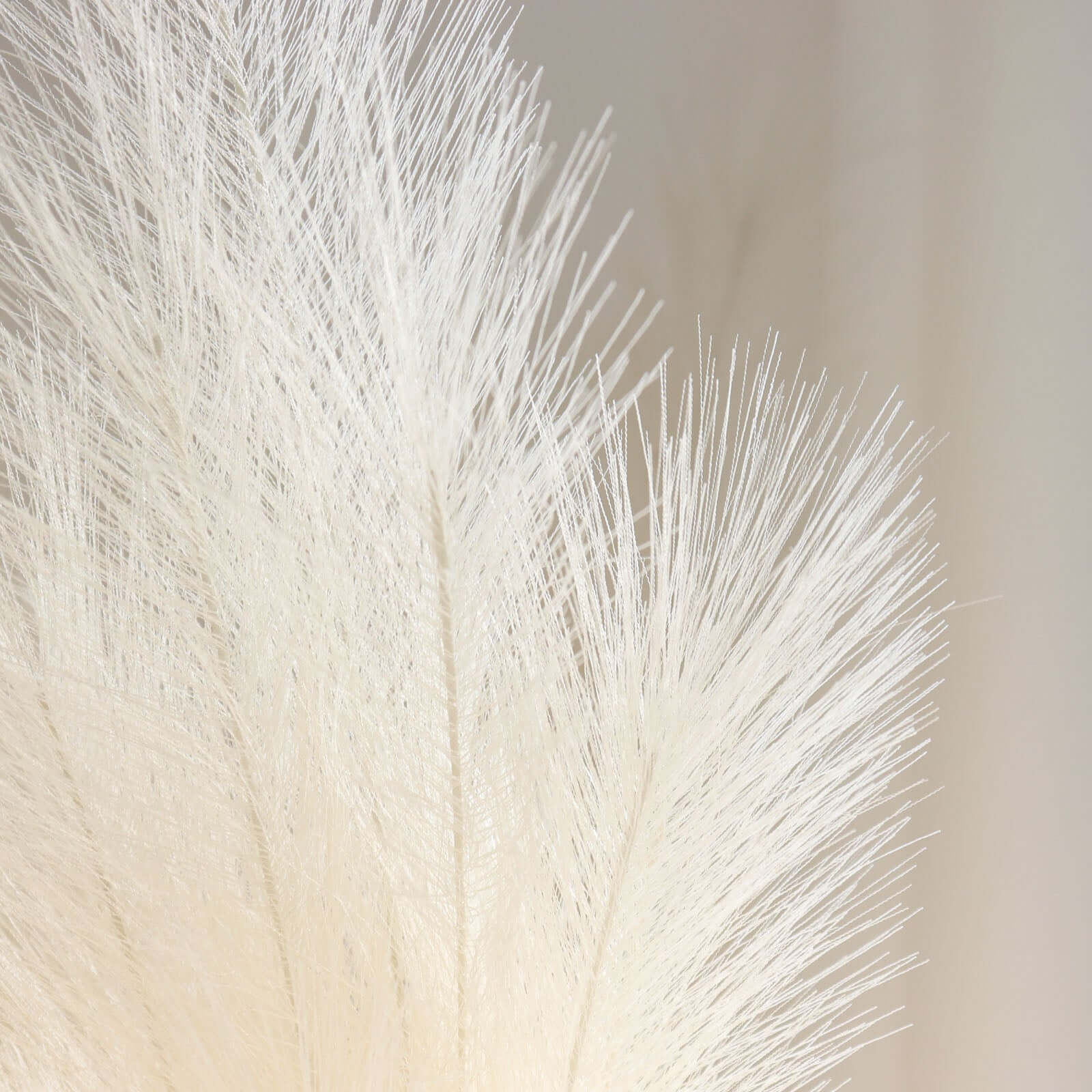 3 Stems Cream Artificial Pampas Grass Plant Sprays, Faux Branches Vase Flower Arrangement 44