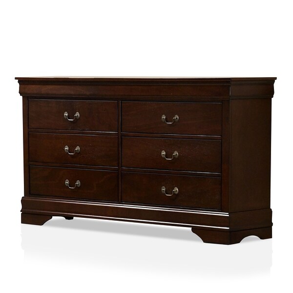 Furniture of America Lavina Contemporary 6-Drawer Dresser with Mirror - - 35634485