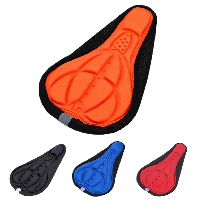 Bike Saddle Breathable Cushion Cover Road Bike Thickened Soft Cycling Seat Mat 3D silicone gel Bicycle Saddle Seat Bike Cushion