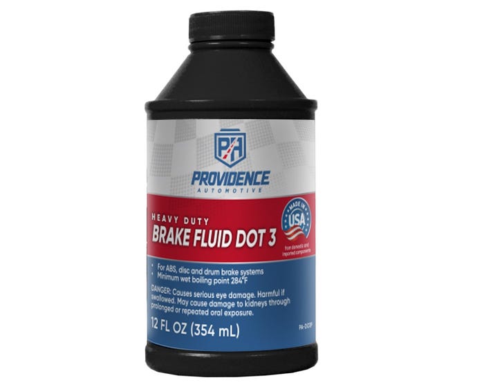 Providence Automotive Heavy Duty DOT 3 Brake Fluid， 12 oz. - PA-DO3P