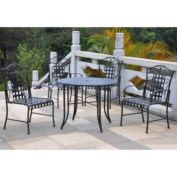 Mandalay 5Piece Iron Patio Dining Set