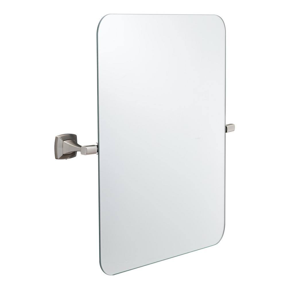 Delta Portwood 23 in. x 23 in. Single Tilt Mirror in SpotShield Brushed Nickel PWD69-BN